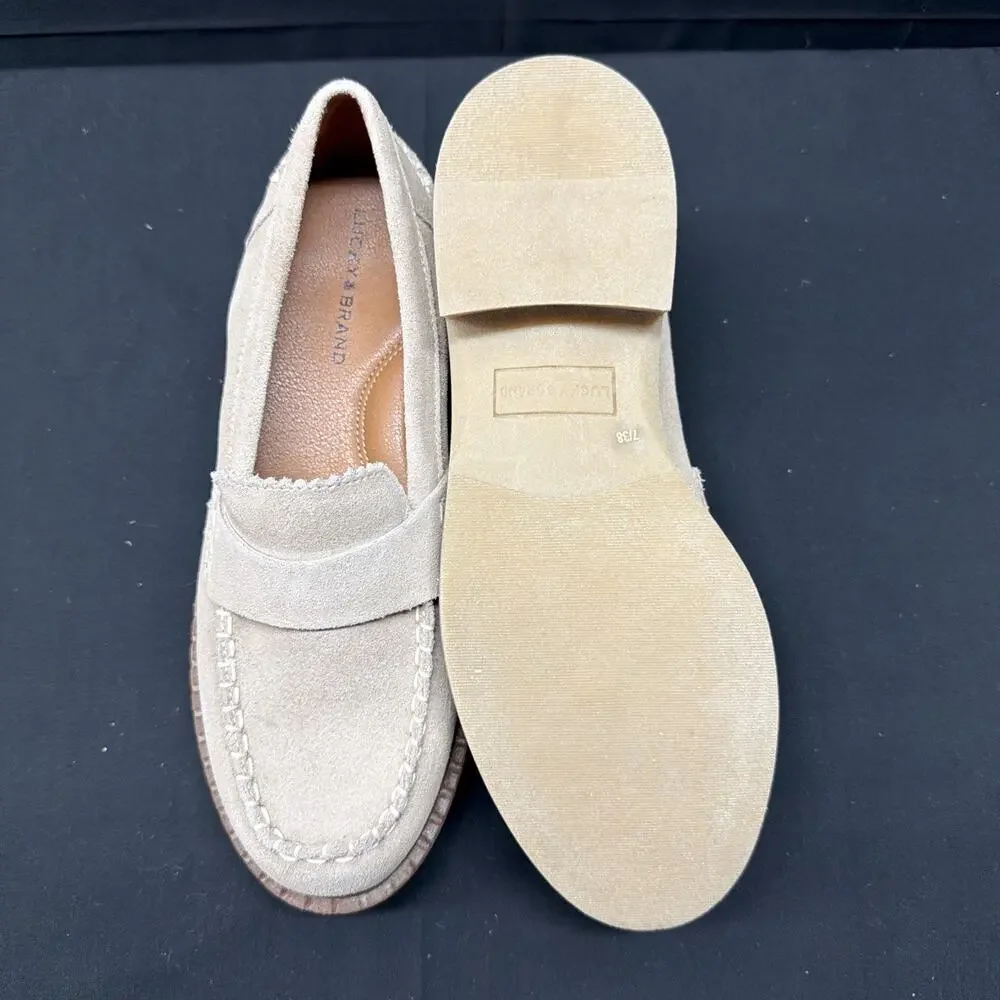 Lucky Brand Suede Loafers New With Box Size 7 SHIPS SAME DAY!